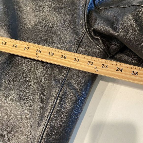 Vintage L.L. Bean Brown Leather Jacket Bummer A-2 G-1  - Picture 11 of 14